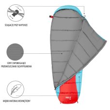 Spací pytel NILS Camp NC2012 červený/modrý