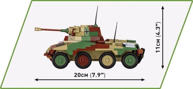 COBI 2287 II WW Sd. Kfz 234/2 Puma, 1:35, 470 k, 1 f