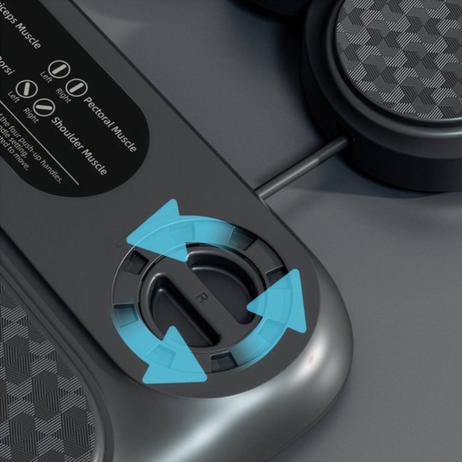 Multifunkční tréninková deska na kliky a břicho s expandéry HMS DBP01