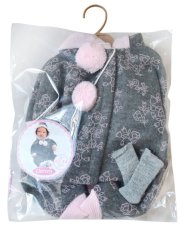 Llorens M844-04 obleček pro panenku miminko NEW BORN velikosti 43–44 cm