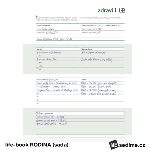 life-book RODINA (sada)
