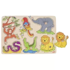 Goki Zvukové puzzle - hlasy zvířat ze zoo