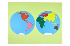 Puzzle - mapa světa - bez rámečku