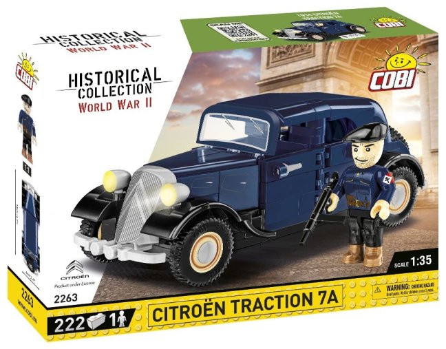COBI 2263 1934 Citroën Traction 7A, 1:35, 222 k, 1 f