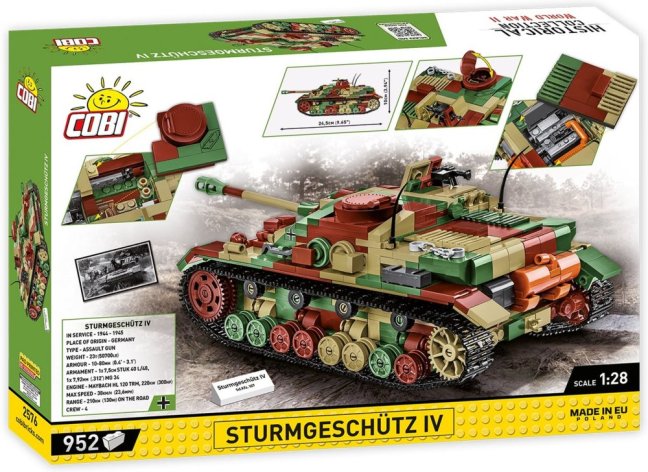 COBI 2576 II WW Sturmgeschutz IV, 1:28, 952 k