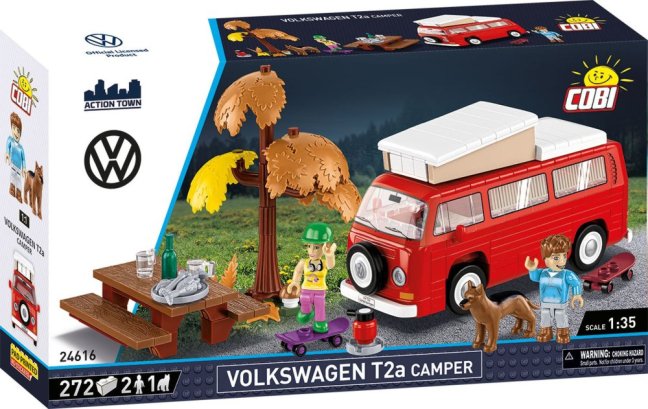 COBI 24616 Volkswagen T2a Camper, 1:35, 272 k, 3 f