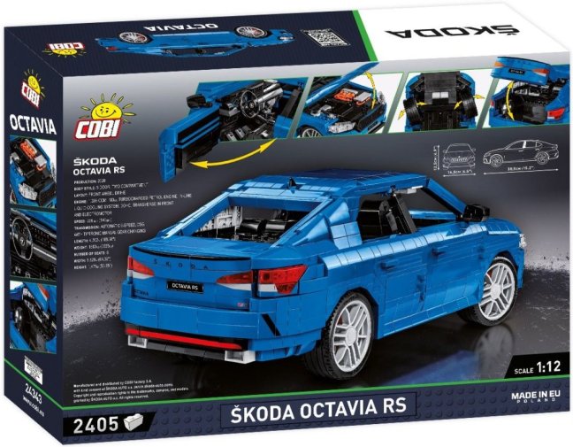 COBI 24343 Škoda Octavia IV RS, 1:12, 2405 k