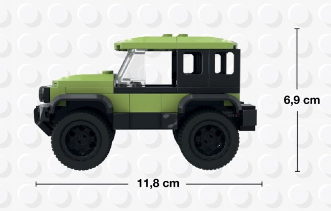 BRIXIES Plus 222.101 Off-road - terénní vozidlo zelené, 119 k