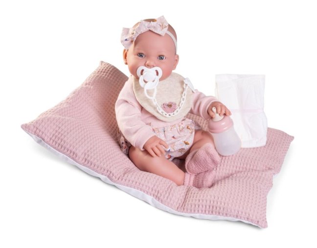 Antonio Juan 50414  MIA - mrkací a čůrající realistická panenka miminko s celovinylovým tělem - 42 cm
