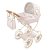 DeCuevas 80078A Skládací kočárek pro panenky s taškou Verona 2025 - 81 cm