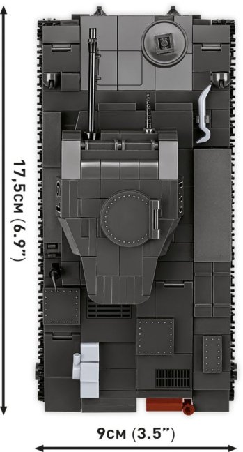 COBI 2597 II WW Panzerkampfwagen II Ausf. F, 1:28, 813 k, 1 f