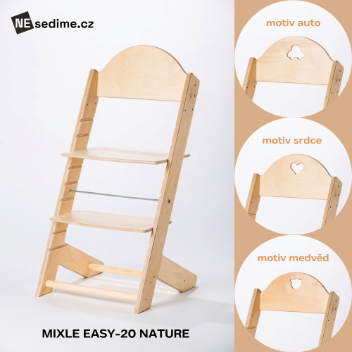 Židle MIXLE EASY-20 NATURE - PROVEDENÍ: bez povrchové úpravy / přírodní