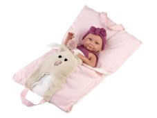 Llorens 73812 NEW BORN HOLČIČKA - realistická panenka miminko s celovinylovým tělem - 40 cm