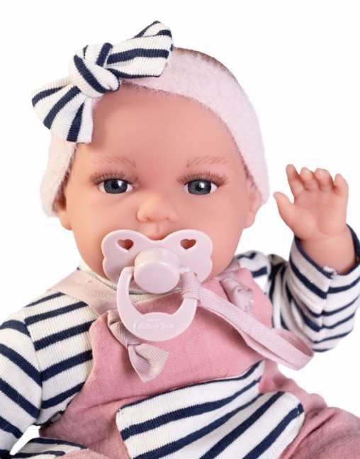 Antonio Juan 70332 TONETA - realistická panenka miminko se zvuky a měkkým látkovým tělem - 34 cm