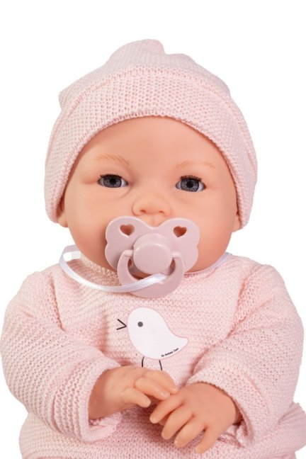 Antonio Juan 14365 BIMBA - mrkací panenka miminko se zvuky a měkkým látkovým tělem - 37 cm