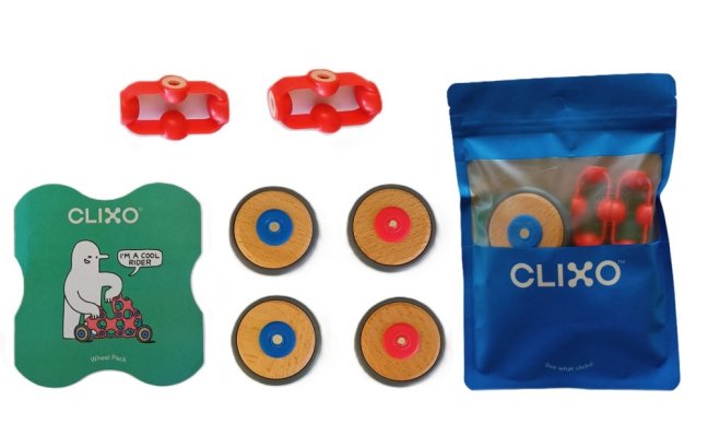 CLIXO Wheels - 4 kola a 2 spojky