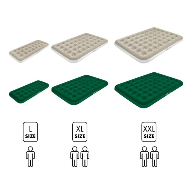 Nafukovací matrace NILS Camp NC2802 béžová 191x137x22 cm