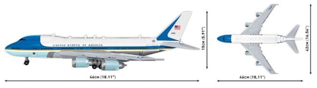 COBI 26610 Boeing 747 Air Force One, 1:144, 1087 k