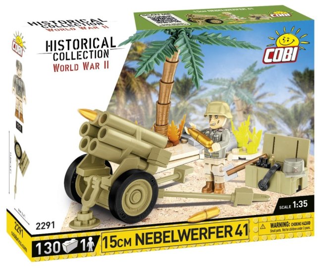 COBI 2291 II WW 15 cm Nebelwerfer 41, 1:35, 130 k, 1 f