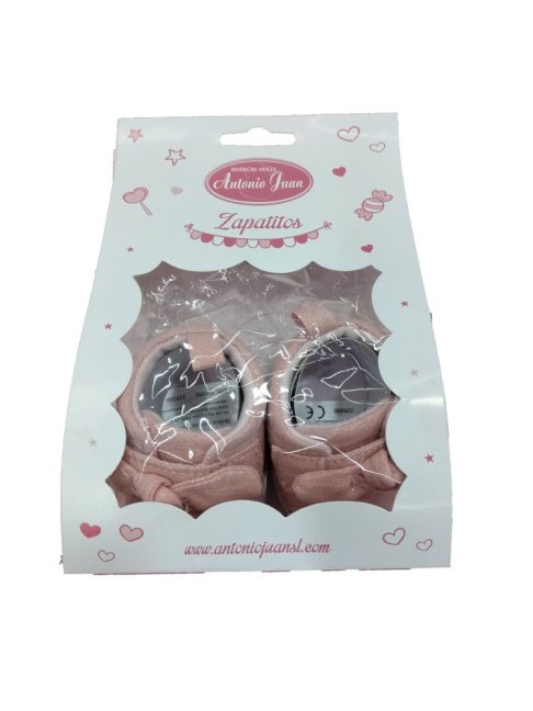 Antonio Juan 92004-8 Botičky pro panenku - tenisky růžové s mašličkou