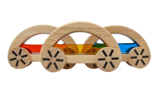 PlanToys Auto s vodou - Žluté