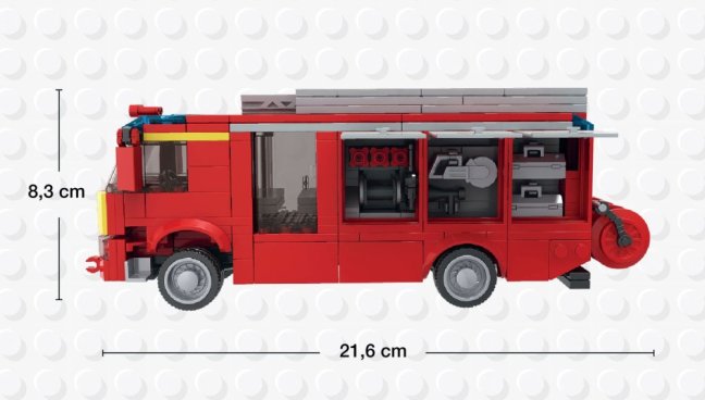 BRIXIES Plus 222.715 Hasičský vůz, 418 k
