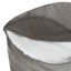 Sedací vak Klííídek LUX s taburetem šedá - Barva: šedá ocelová